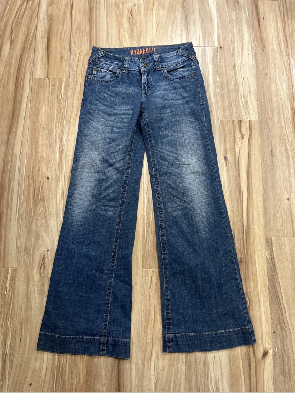 Hydraulic Women's Dark Blue Wide Leg Flare Jeans
